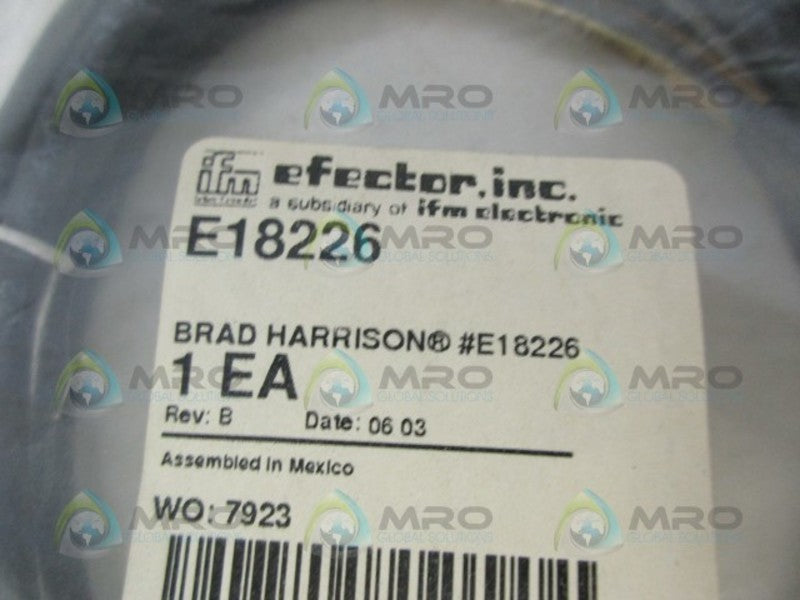 IFM EFECTOR E18226 SOCKET FOR SENSOR W/ M8 CONNECTOR NSMP