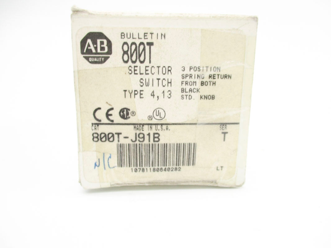 ALLEN BRADLEY 800T-J91B SER. T (WH) NSMP