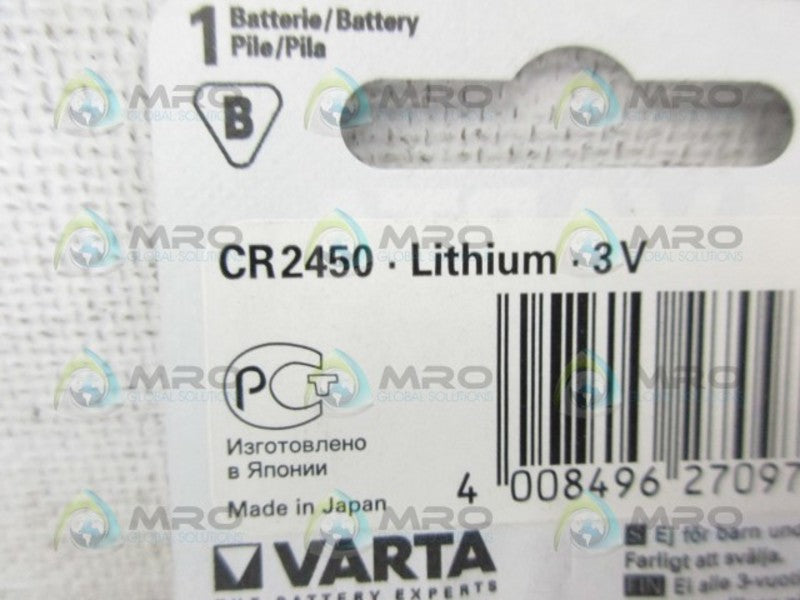 VARTA CR2450 LITHIUM 3V  NSMP
