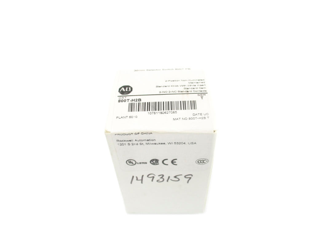 ALLEN BRADLEY 800T-H2B SER. T (WH) NSFS
