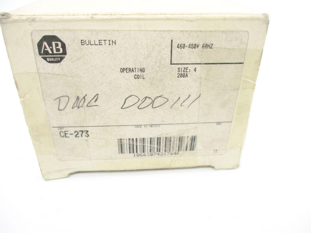 ALLEN BRADLEY CE-273 480V (WH) NSMP