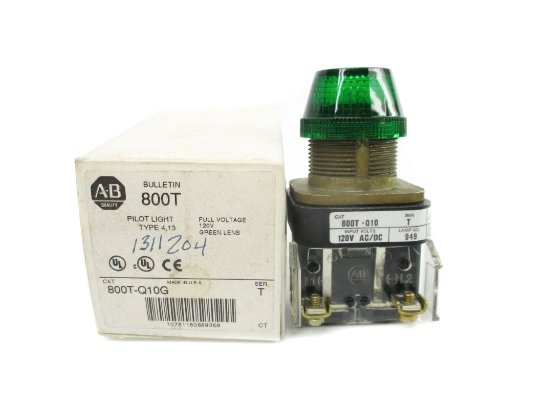 ALLEN BRADLEY 800T-Q10G SER. T 120VAC/DC (WH) NSMP