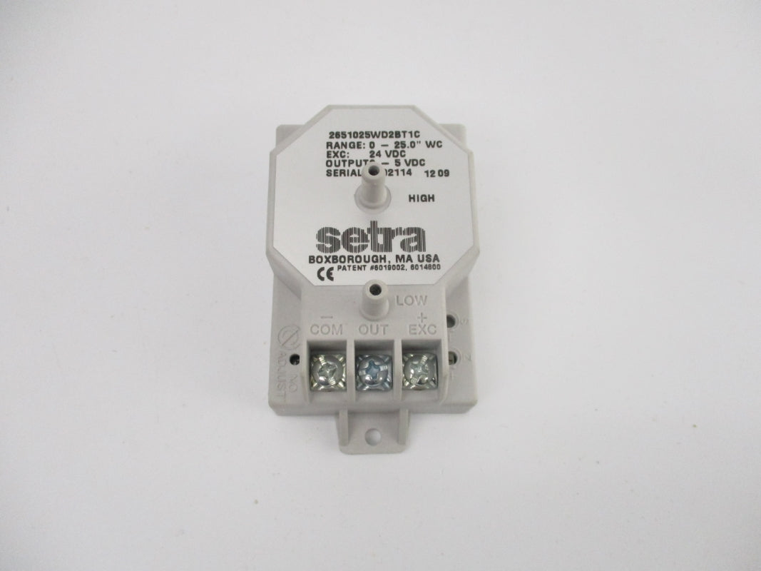 SETRA 2651025WD2BT1C 24VDC 0-25.0"WC NSMP