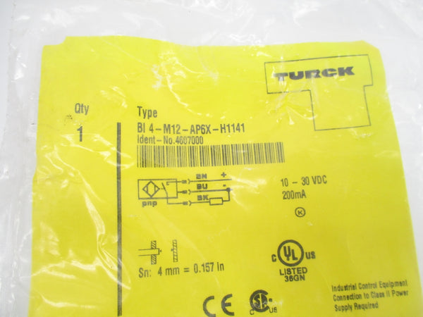 TURCK BI4-M12-AP6X-H1141 4607000 10-30VDC NSMP