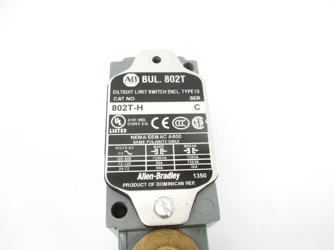 ALLEN BRADLEY 802T-H SER. C 600VAC 60A UNMP