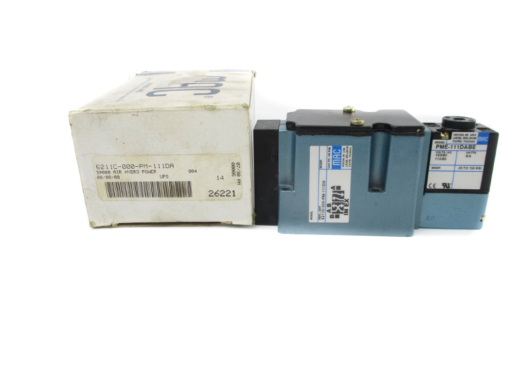 MAC 6211C-000-PM-111DA 110/120V 25-150PSI NSMP