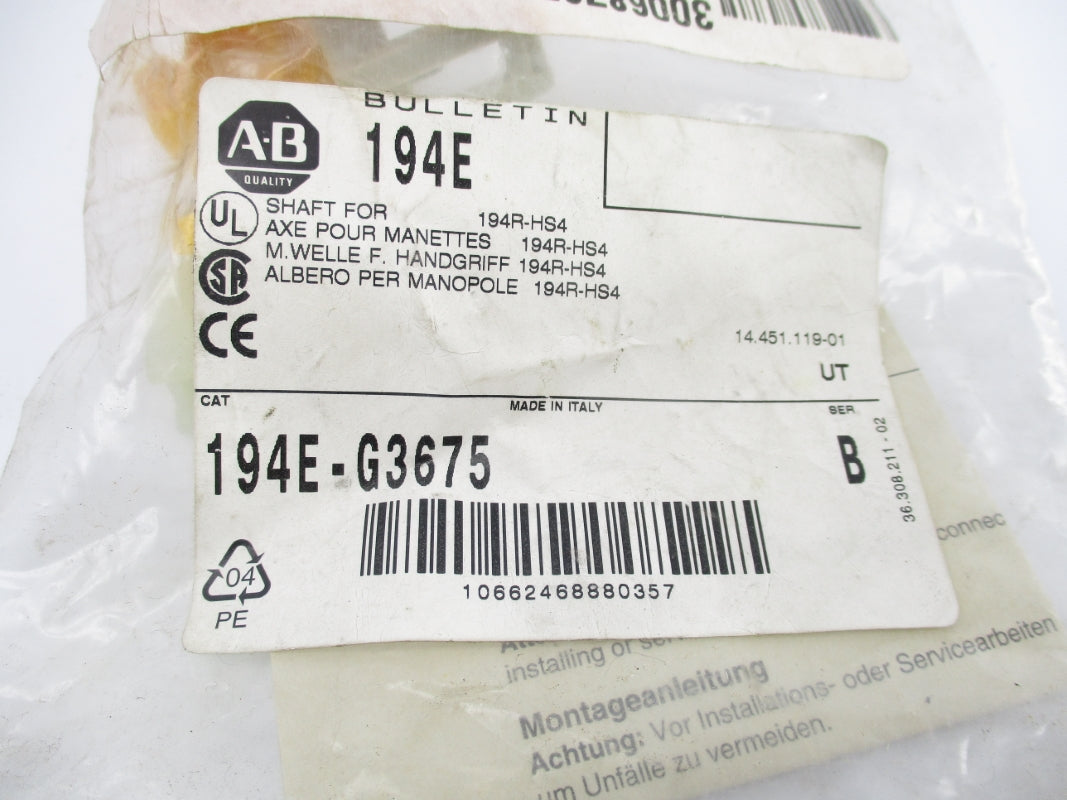 ALLEN BRADLEY 194E-G3675 SER. B NSMP