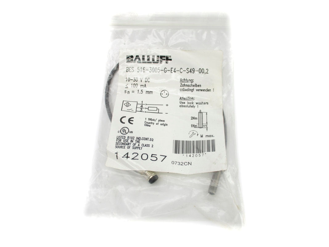 BALLUFF BES516-3005-G-E4-C-S49-00,2 10-30VDC NSMP