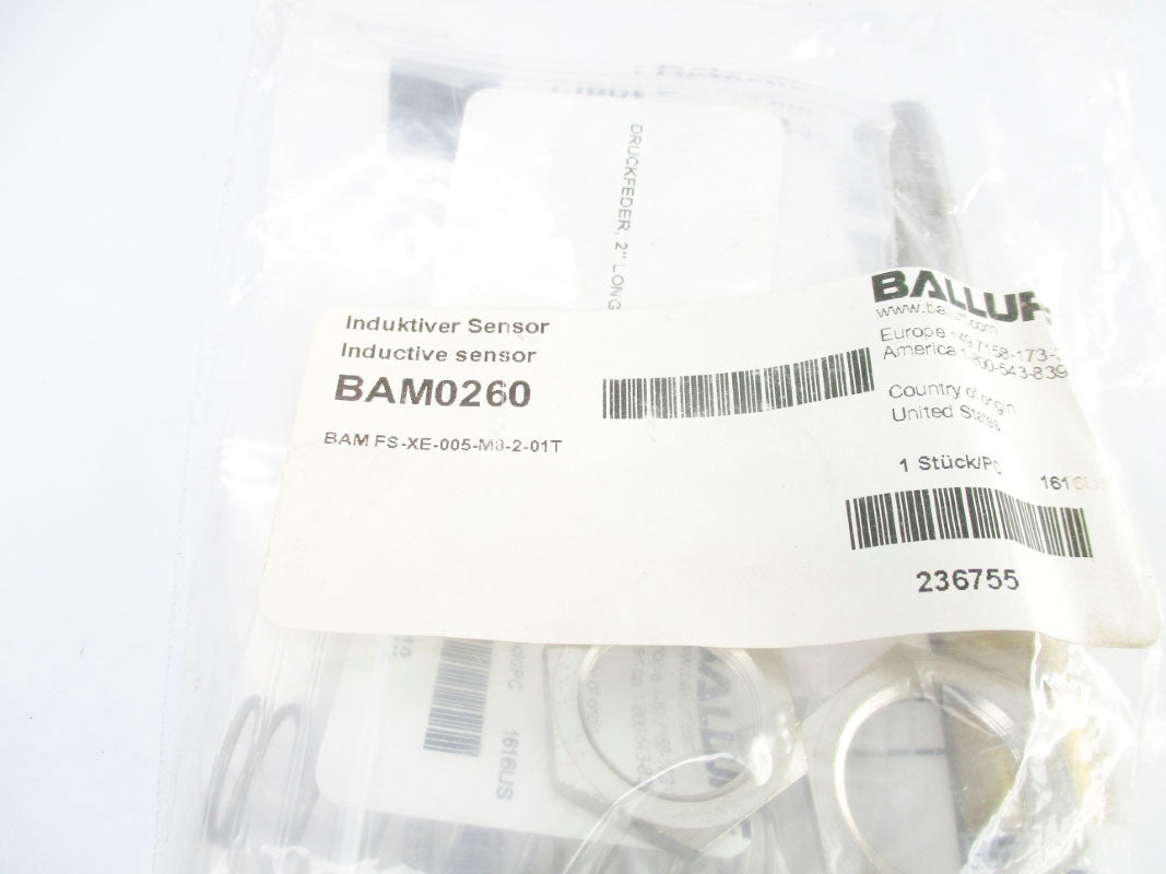 BALLUFF BAMFS-XE-005-M8-2-01T BAM0260 NSMP