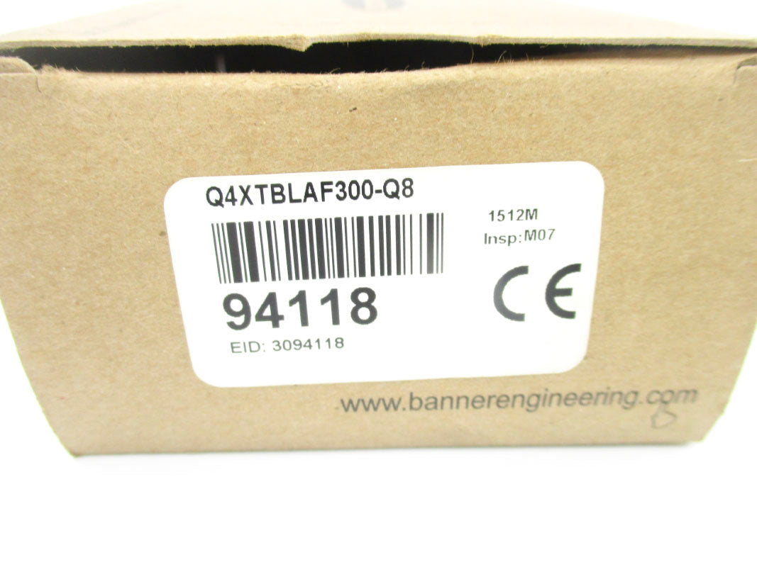 BANNER ENGINEERING Q4XTBLAF300-Q8 94118 10-30VDC NSMP