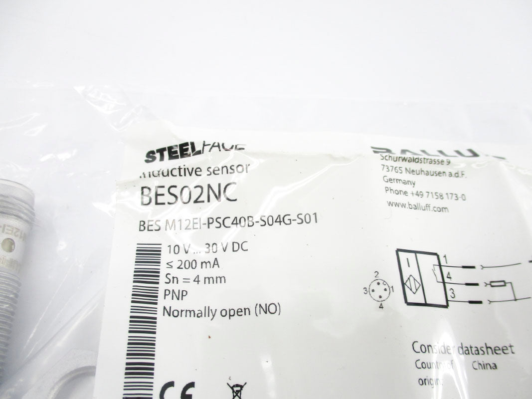 BALLUFF BESM12EI-PSC40B-S04G-S01 BES02NC 10-30VDC NSMP