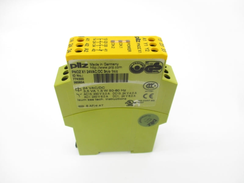 PILZ PNOZX124VAC/DC3N/O/1N/C 774300 24VAC/DC 6.0A NSMP