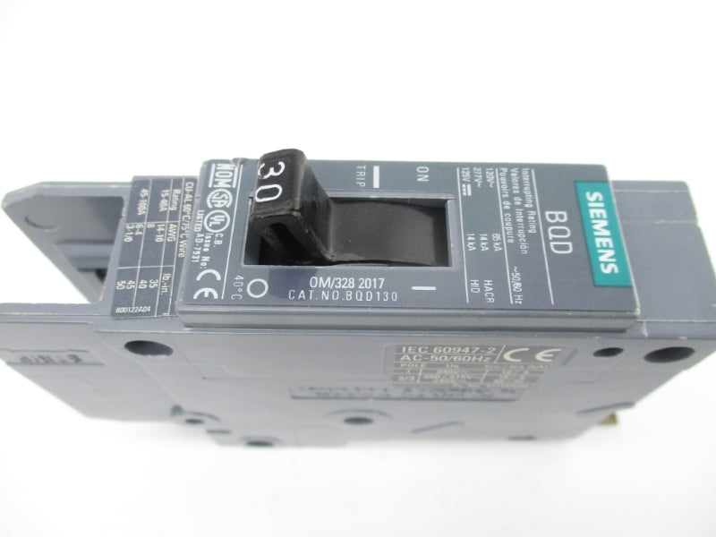 SIEMENS BQD130 277V 30A NSNP