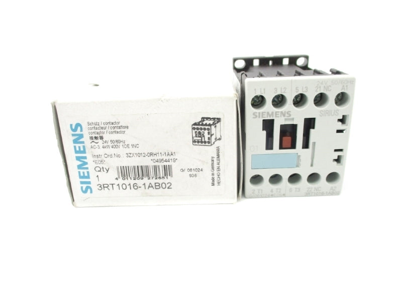 SIEMENS 3RT1016-1AB02 24V NSMP
