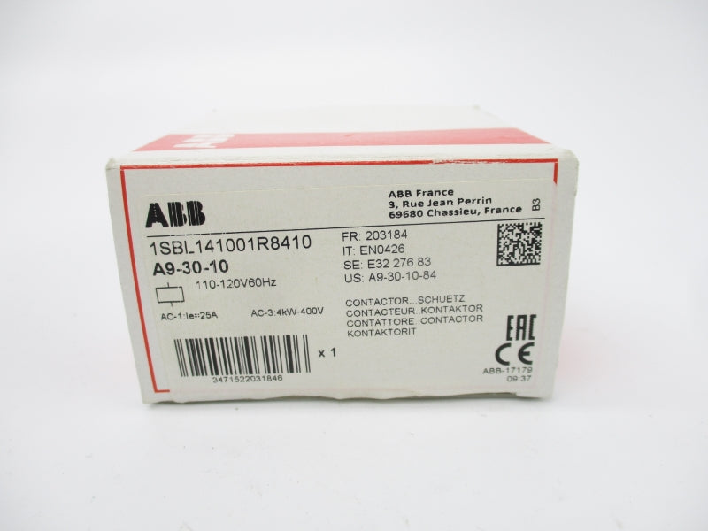 ABB 1SBL141001R8410 A9-30-10 110-120V 25A NSMP