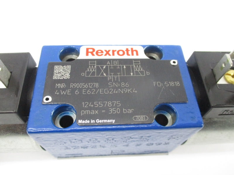 REXROTH 4WE6E62/EG24N9K4 R900561278 24VDC 1.25A NSNP