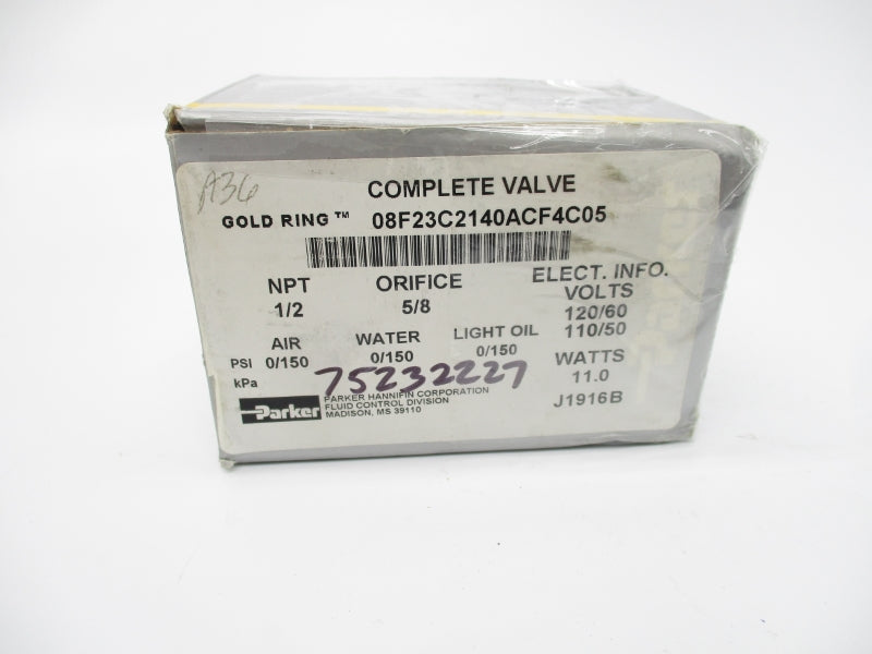 PARKER 08F23C2140ACF4C05 110-120V 150PSI 1/2" NSMP