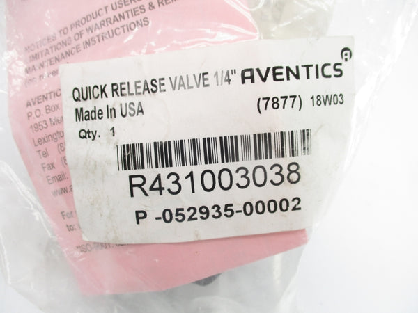 AVENTICS P-052935-00002 R431003038 1/4" NSMP