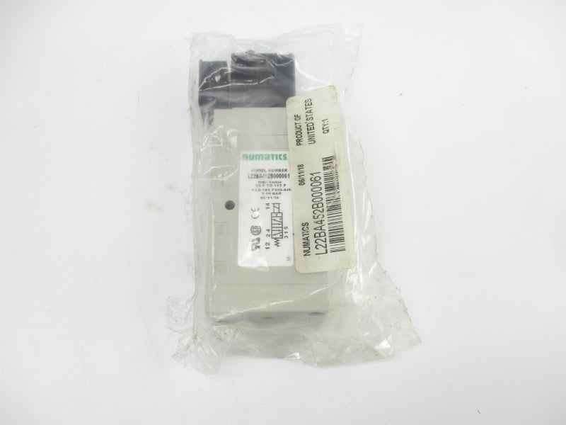 NUMATICS L22BA452B000061 24VDC 0.15A 14.5-145PSI NSMP