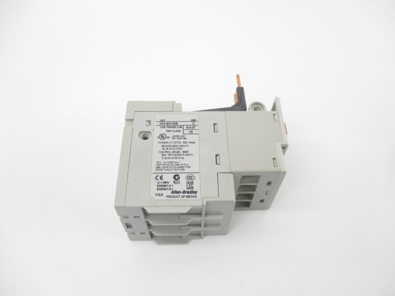 ALLEN BRADLEY 193-ED1EB SER. C 600V 5.4-27A (BR/WH) NSMP