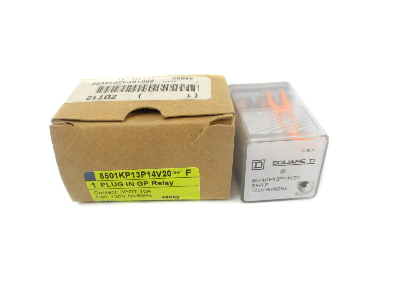 SQUARE D 8501KP13P14V20 SER. F 120V 10A NSMP
