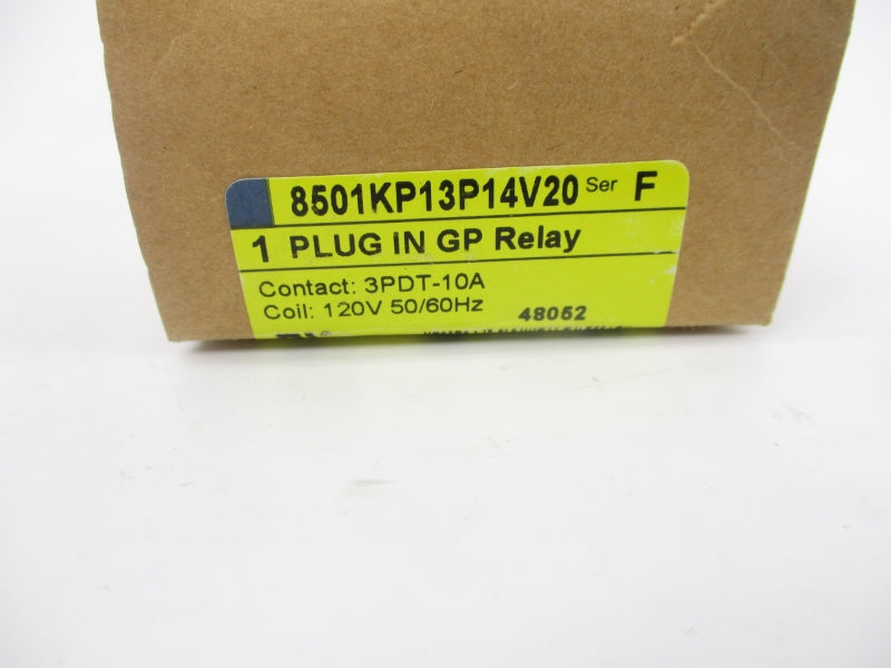 SQUARE D 8501KP13P14V20 SER. F 120V 10A NSMP