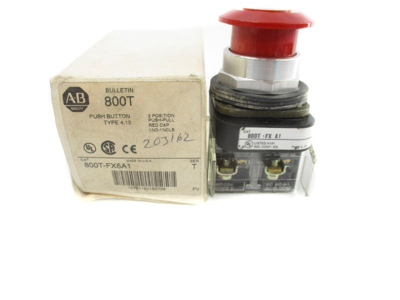 ALLEN BRADLEY 800T-FX6A1 SER. T (WH) NSMP