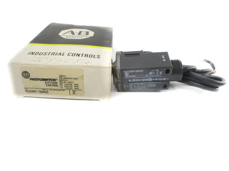 ALLEN BRADLEY 42GRP-9002 SER. A 70-264VDC/VAC 2A (BK/YL) NSMP