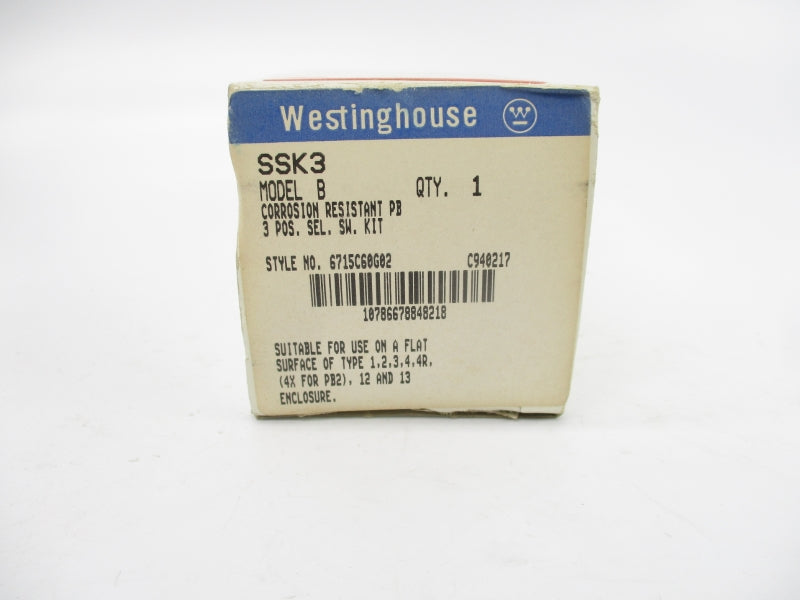 WESTINGHOUSE SSK3 6715C60G02 600VAC/DC NSMP