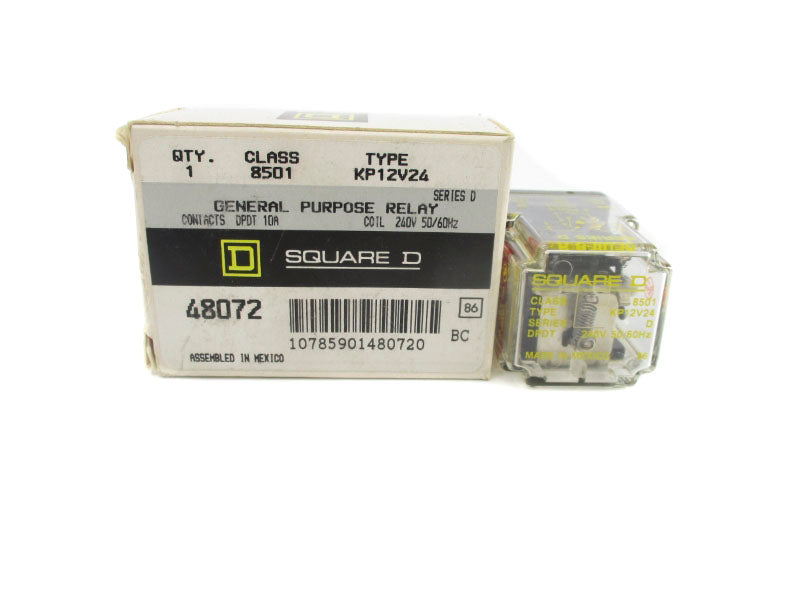 SQUARE D 8501KP12V24 SER. D 240V 10A NSMP