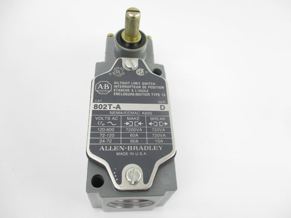 ALLEN BRADLEY 802T-A SER. D 120-600VAC 60A (WH) NSMP