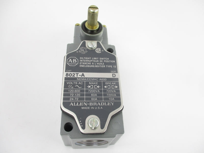 ALLEN BRADLEY 802T-A SER. D 120-600VAC 60A (WH) NSMP