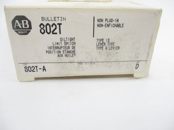 ALLEN BRADLEY 802T-A SER. D 120-600VAC 60A (WH) NSMP