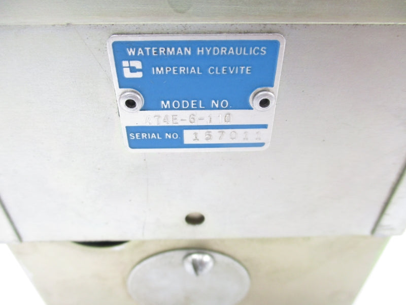 WATERMAN HYDRAULICS 474E-6-110 115V NSNP