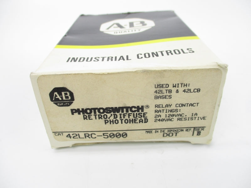 ALLEN BRADLEY 42LRC-5000 SER. B 120/240VAC 1/2A (BK/YL) NSMP