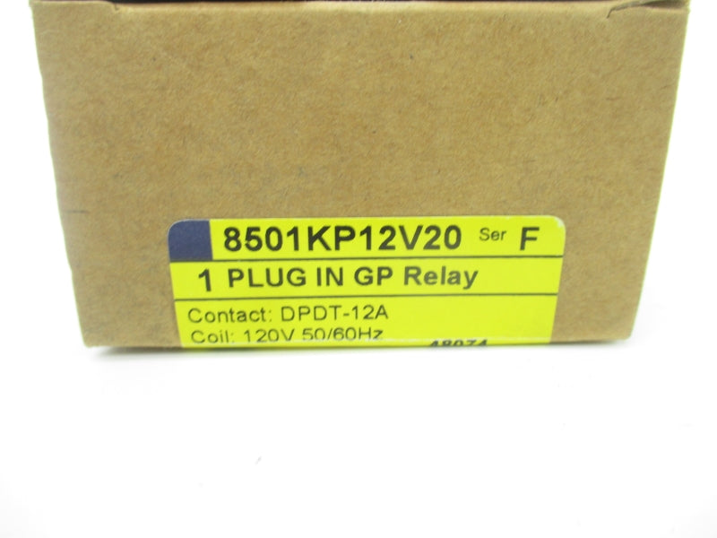 SQUARE D 8501KP12V20 SER. F 120V 12A NSMP
