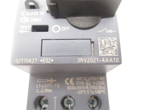 SIEMENS 3RV2021-4AA10 575V 10-16A NSNP