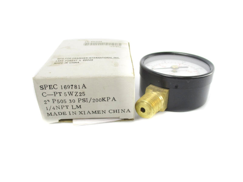 GAUGE 169781A 0-30PSI 2" NSMP