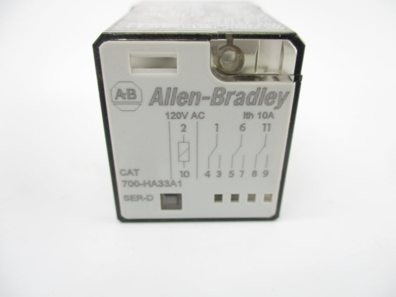 ALLEN BRADLEY 700-HA33A1 SER. D 120VAC 10A (WH) NSMP