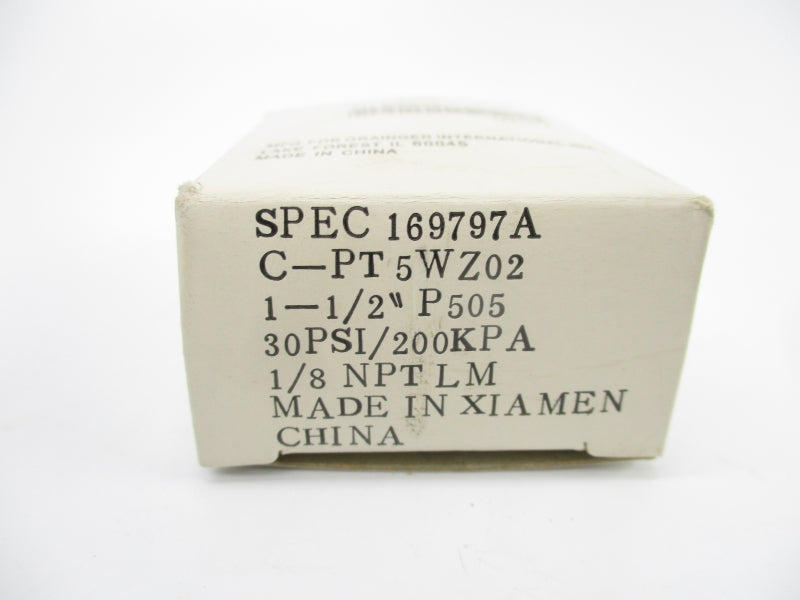 GAUGE 5WZ02 0-30PSI 1-1/2" NSMP