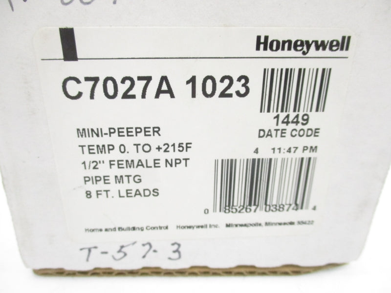HONEYWELL C7027A1023 1/2" NSMP