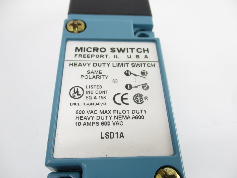 MICRO SWITCH LSD1A 600VAC 10A NSNP