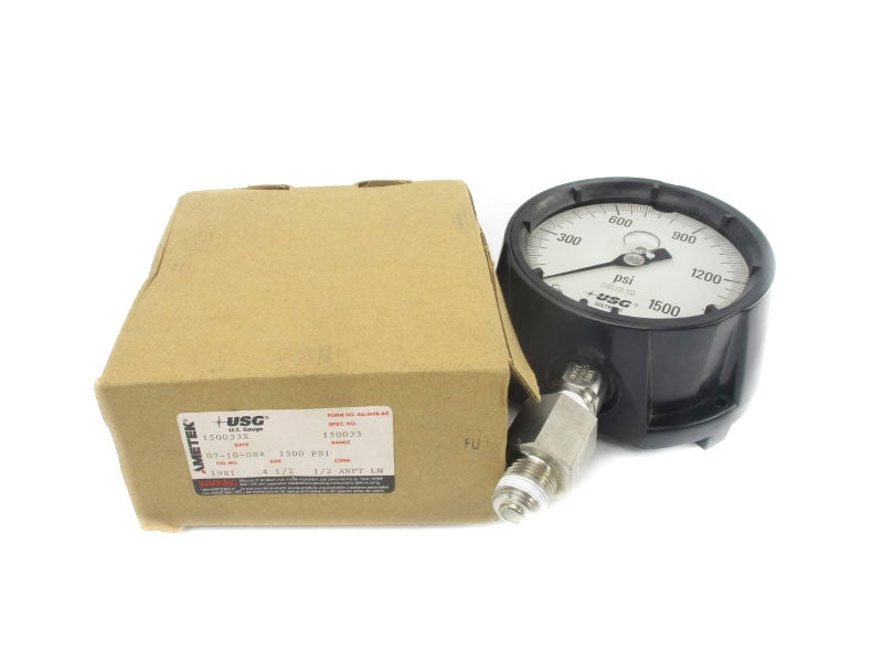 AMETEK 150033X 0-1500PSI 4 1/2" NSMP