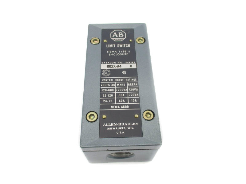 ALLEN BRADLEY 802X-A4 SER. C 120-600VAC 60A UNMP