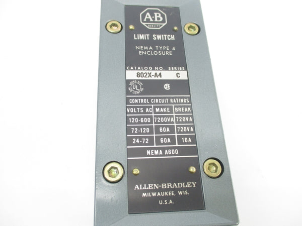 ALLEN BRADLEY 802X-A4 SER. C 120-600VAC 60A UNMP