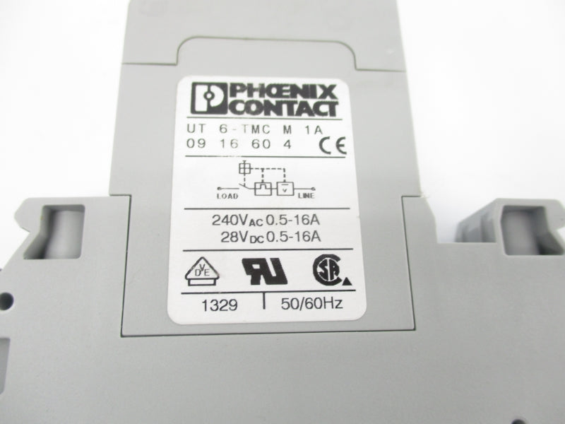 PHOENIX CONTACT UT6-TMCM1A 0916604 240VAC 0.5-16A NSNP