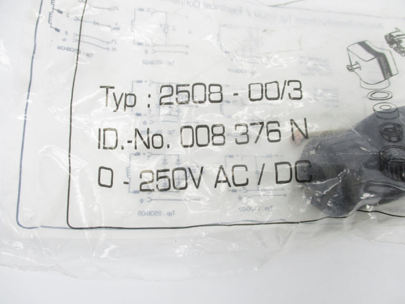 CONNECTOR 2508-00/3 0-250VAC/DC NSMP