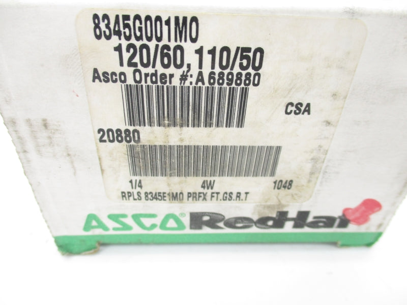 ASCO 8345G001MO 110/120V 10-150PSI 1/4" NSMP