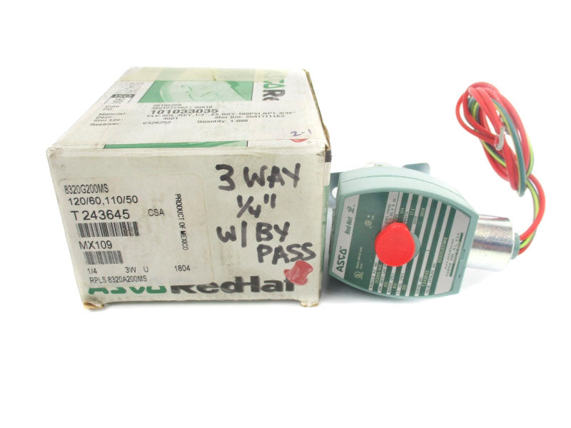 ASCO 8320G200MS 110/120V 100PSI 1/4" NSMP