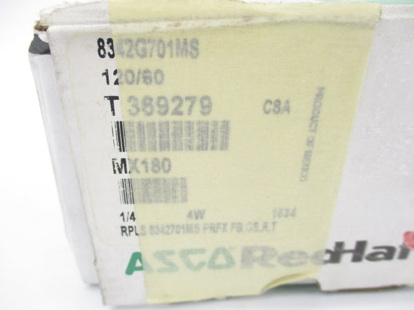 ASCO 8342G701MS 120V 100PSI 1/4" NSMP